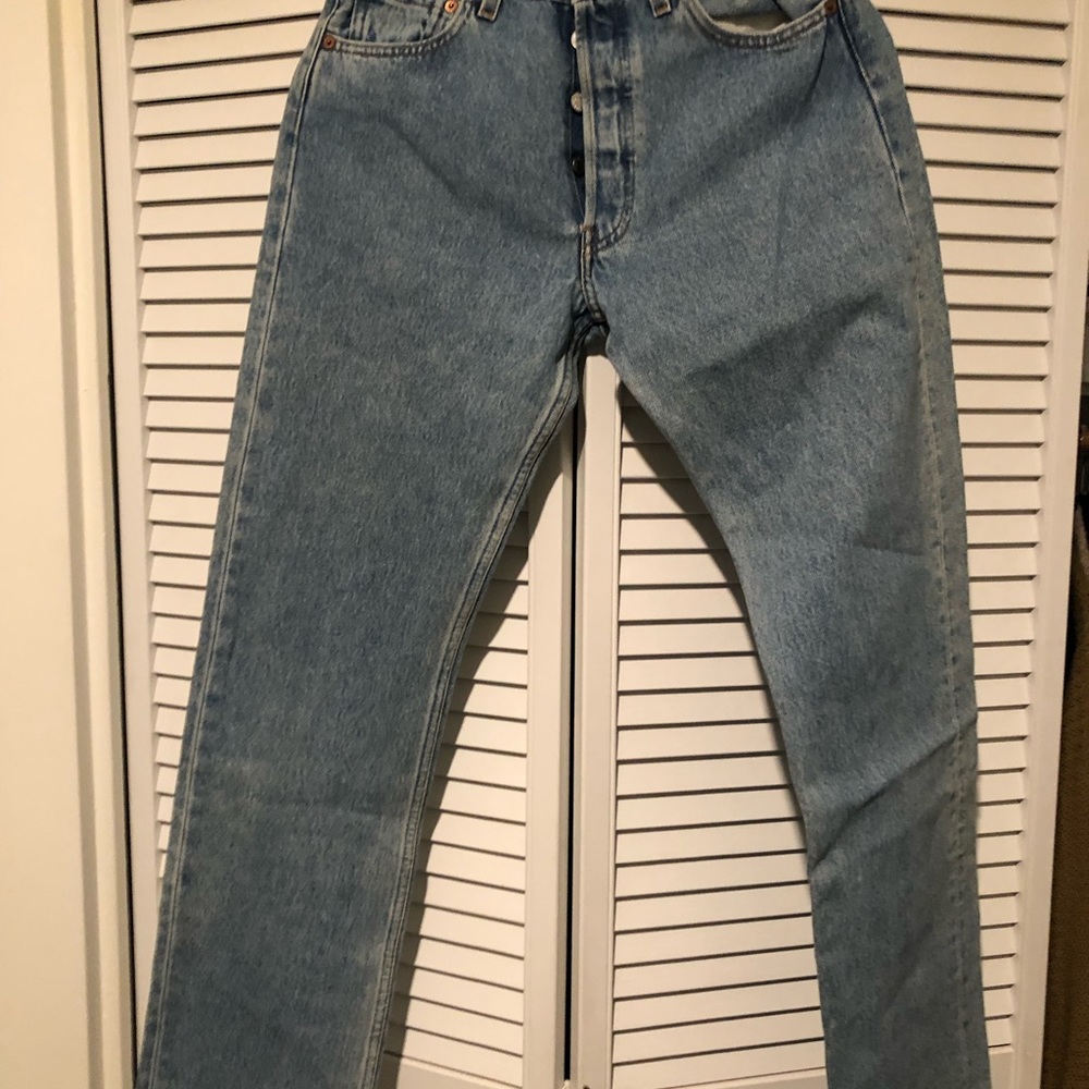 Women’s vintage Button Fly 501 Jeans .